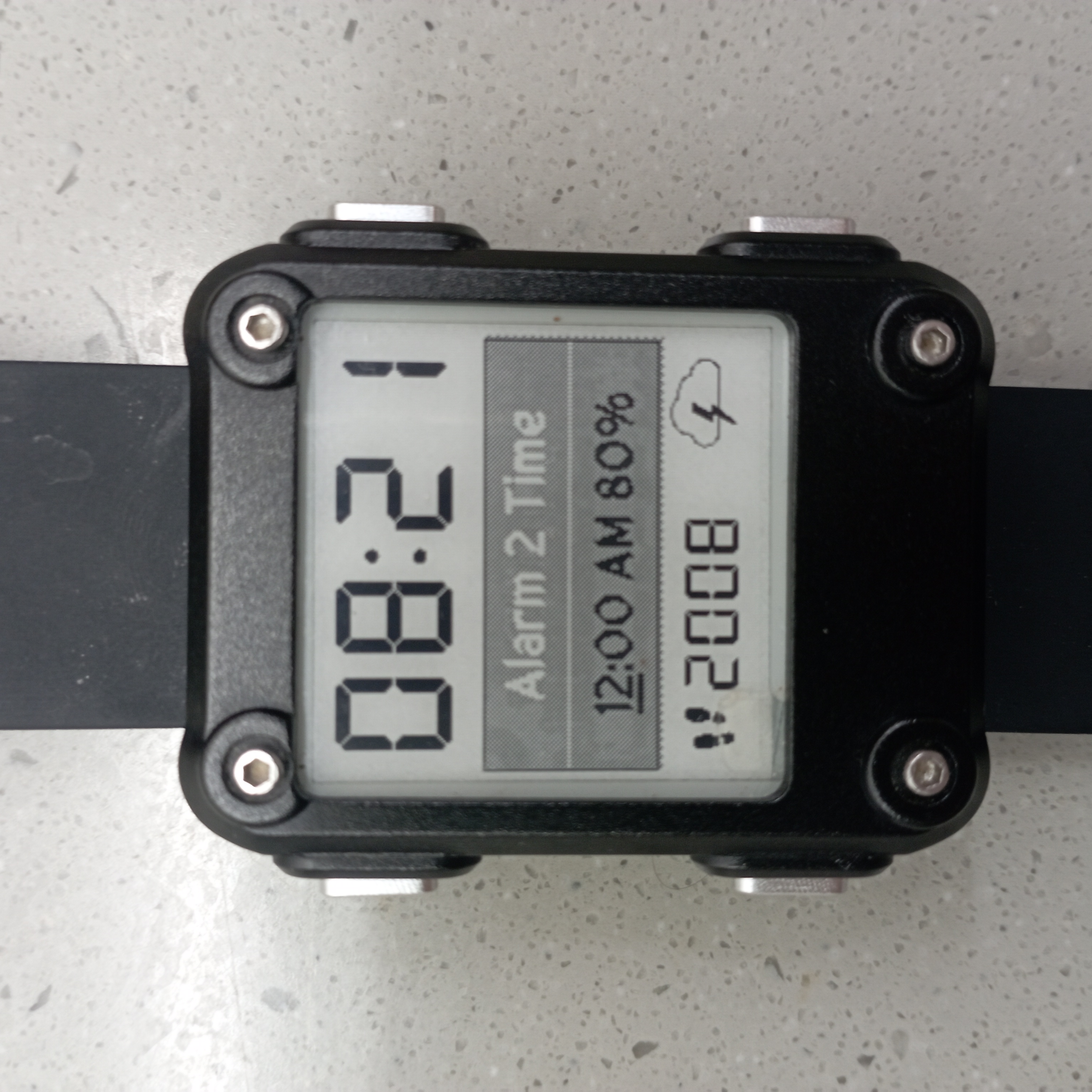Alarm 2 settings in Watchy GSR